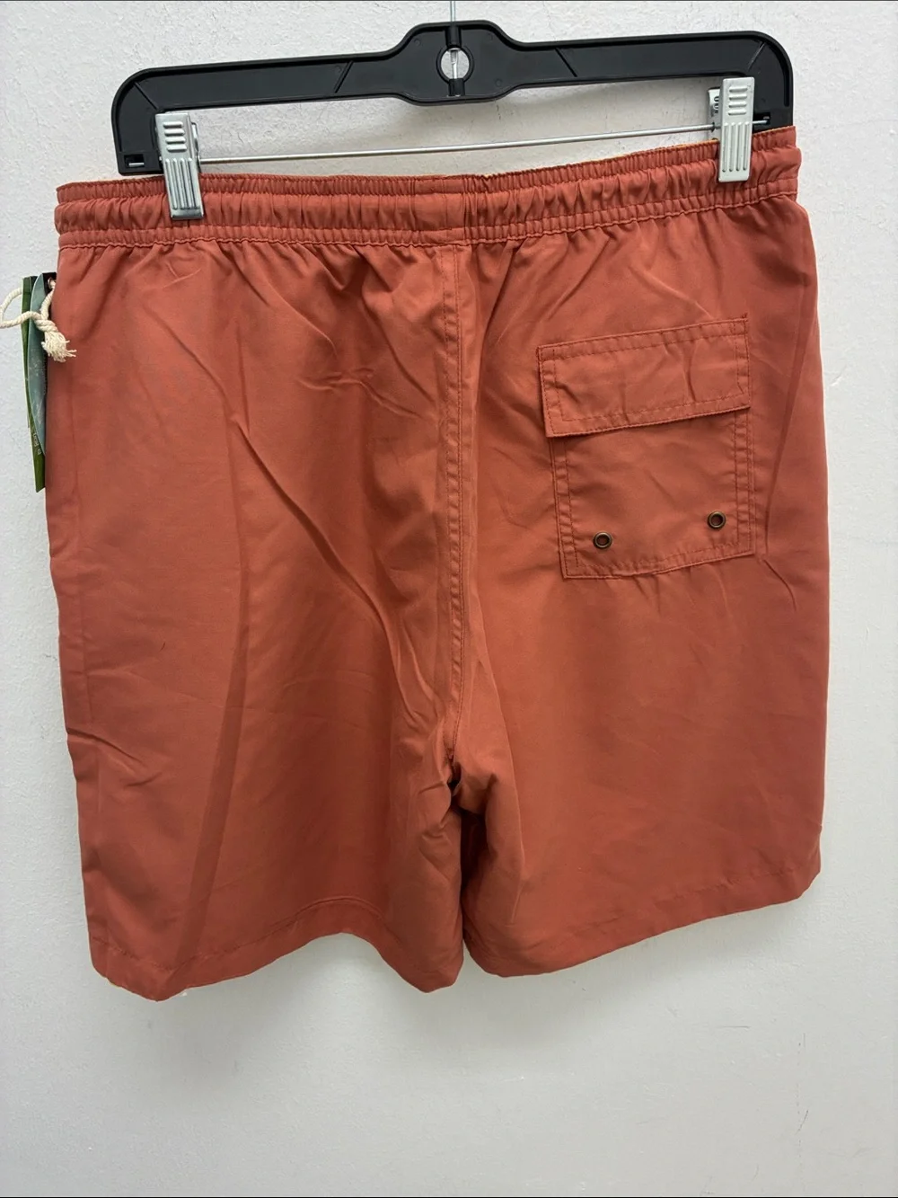 Men's Rust Swim Trunks with Drawstring